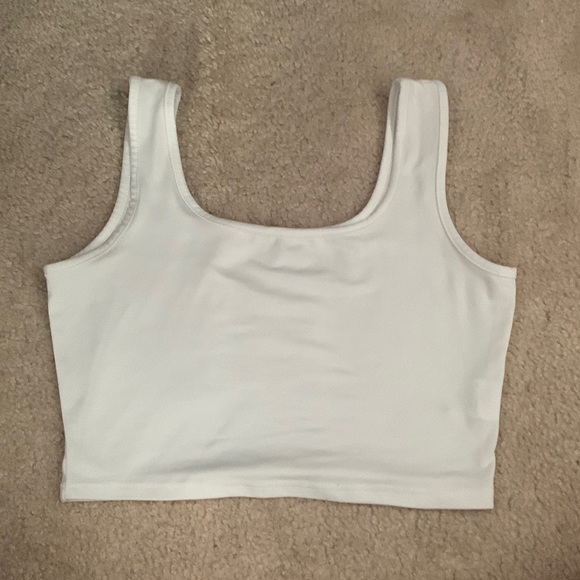 SHEIN white crop top, brand new runs a little big - Picture 1 of 1